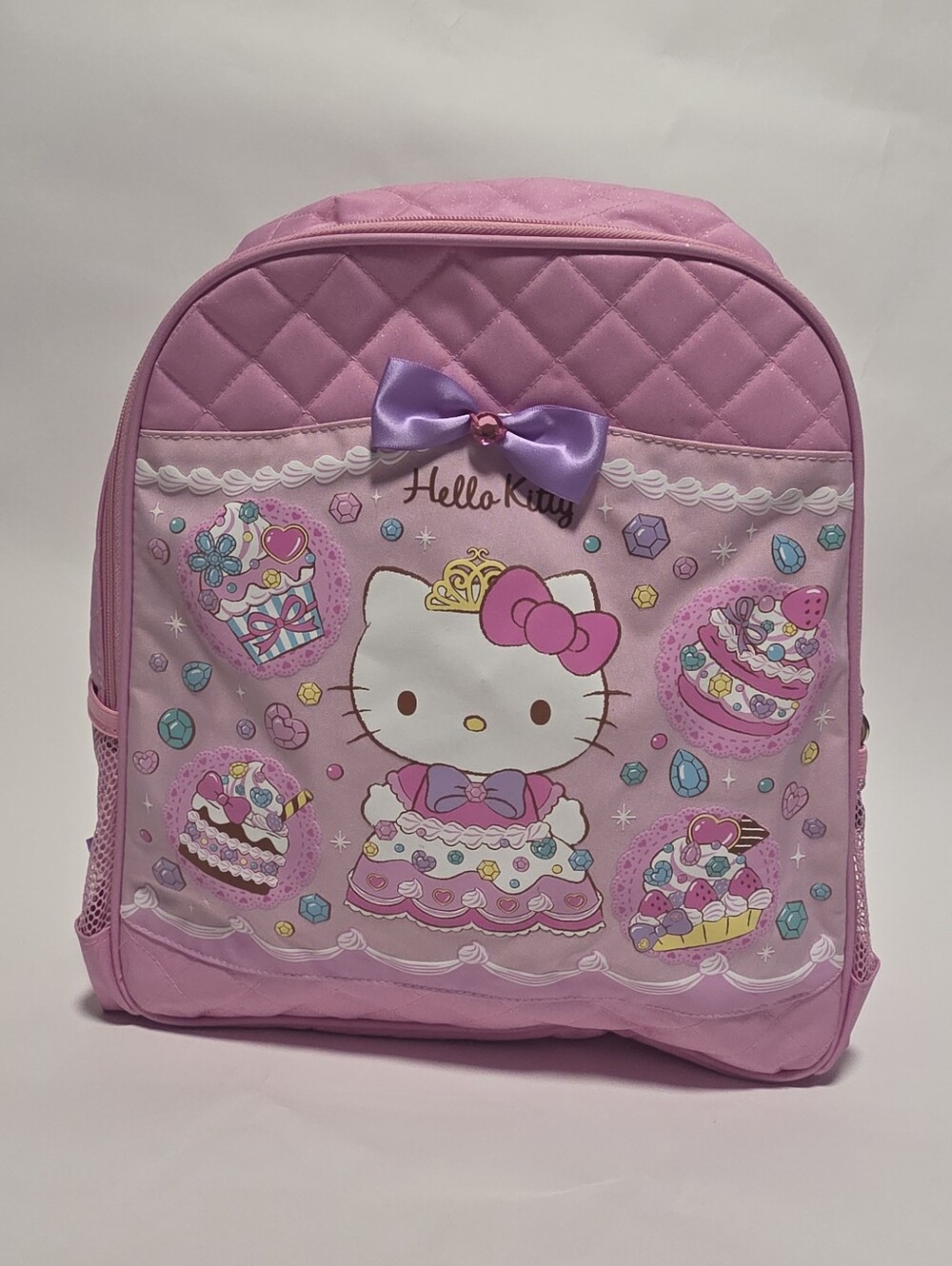 Hello Kitty Pink Quilted Backpack with Bow